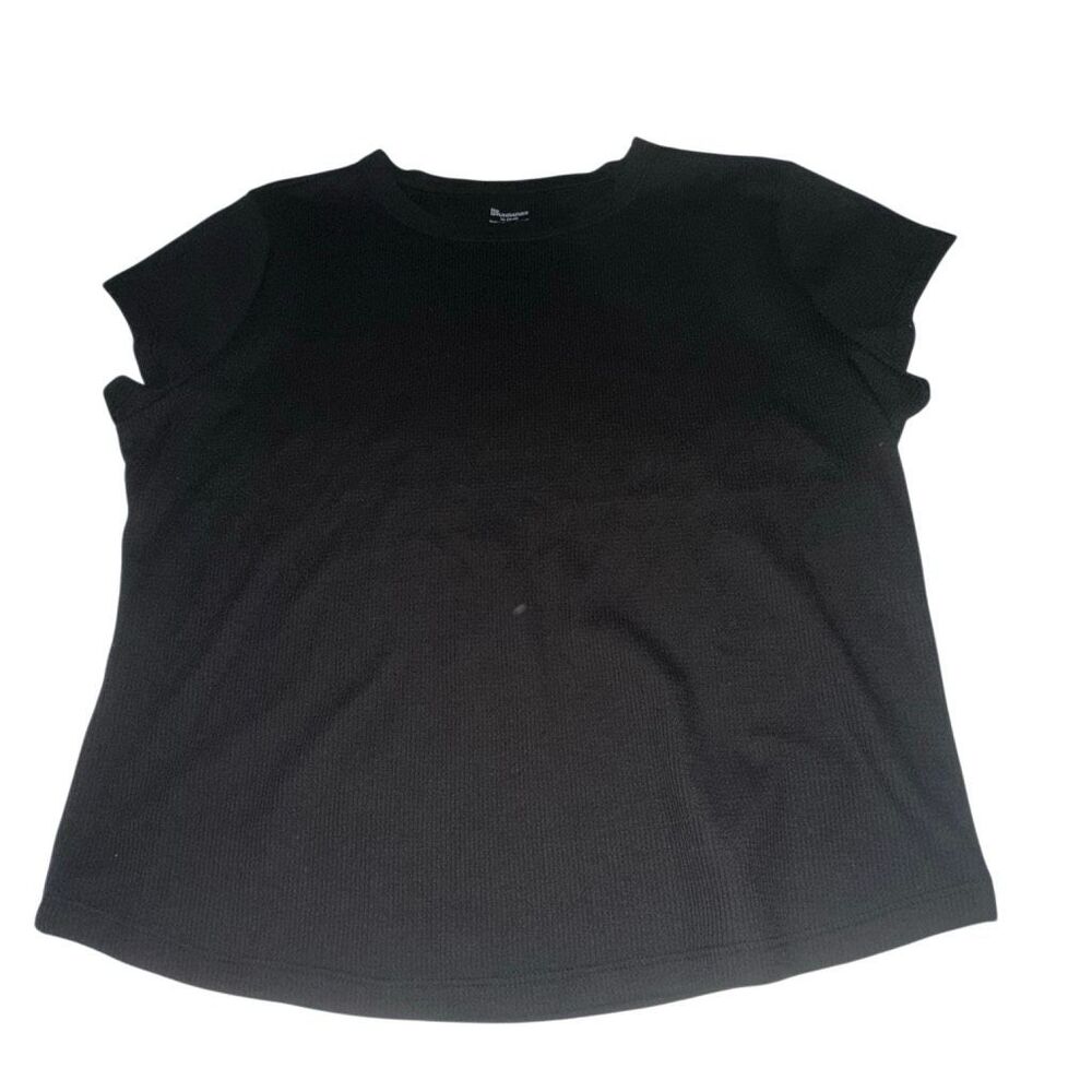 *NEW* no boundaries ladies size XL (16-18) black cap sleeve tee